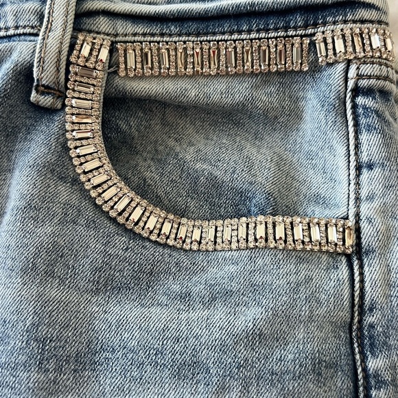 Rag & Bone Andi Embellished Ankle-Length Wide Leg Jeans - Picture 3 of 10